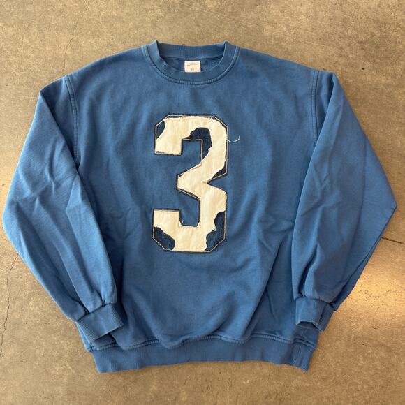 Vintage Other - Vintage Y2K Urban Outfitters Cozy Blue 3 Longsleeve Crewneck Sweatshirt S